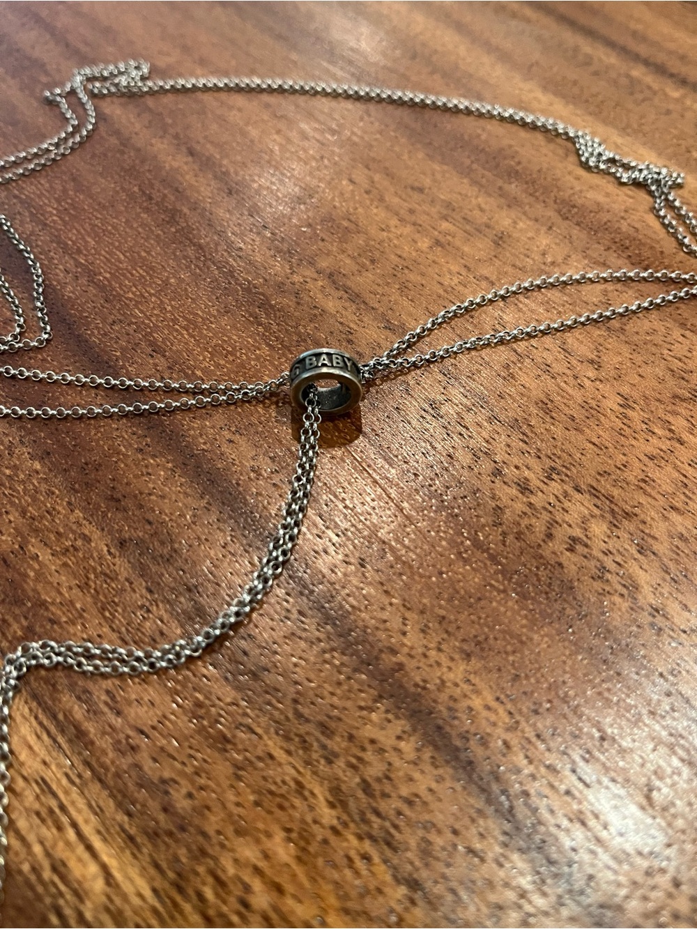 King Baby Studio Sterling Silver Skull Pendant Lariat Necklace - Silver - Picture 4 of 8
